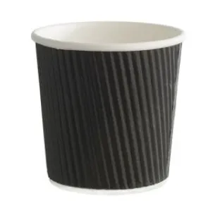 1000 Gobelets carton double paroi Noir 11cl