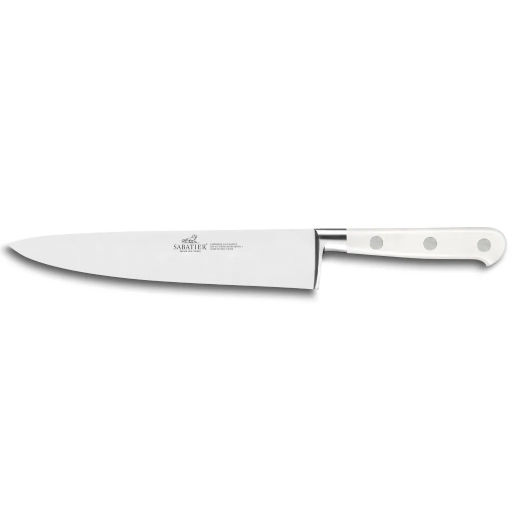 Couteau de chef TOQUE 20 cm, rivets en acier inoxydable, blanc, Lion Sabatier ✔ 88,80 € ⭕ Kulina